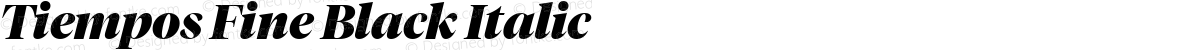 Tiempos Fine Black Italic