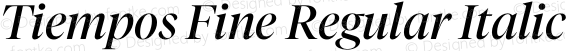 Tiempos Fine Regular Italic