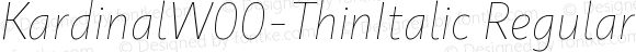 KardinalW00-ThinItalic Regular