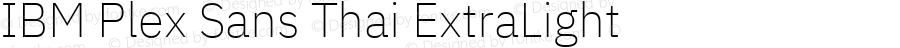 IBM Plex Sans Thai ExtraLight