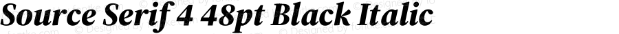 Source Serif 4 48pt Black Italic