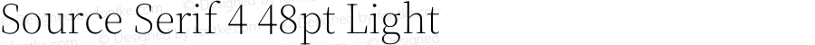 Source Serif 4 48pt Light