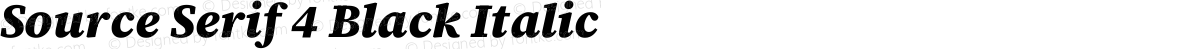 Source Serif 4 Black Italic