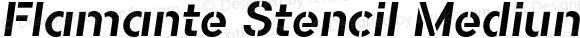 Flamante Stencil Medium Italic