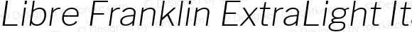 Libre Franklin ExtraLight Italic