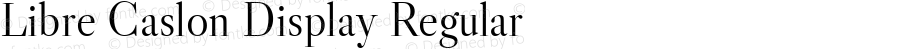 Libre Caslon Display Regular