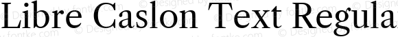 Libre Caslon Text Regular