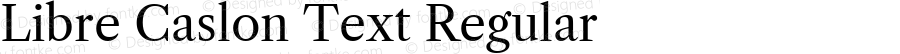 Libre Caslon Text Regular