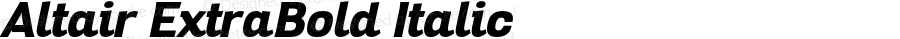 Altair ExtraBold Italic Version 1.000