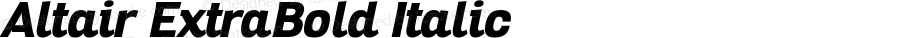 Altair ExtraBold Italic Version 1.000