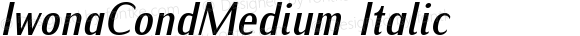 IwonaCondMedium Italic