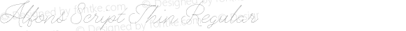 Alfons Script Thin