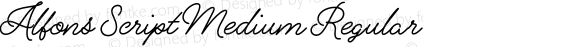 Alfons Script Medium