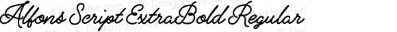 Alfons Script ExtraBold Regular