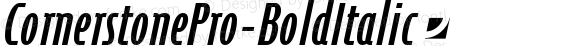 CornerstonePro-BoldItalic ☞