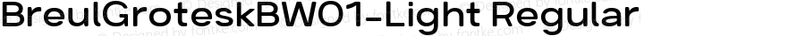 Breul Grotesk B W01 Light