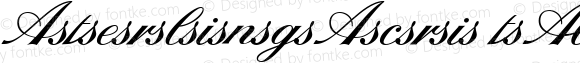 ☞Sterling Script Ligatures