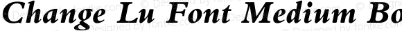 Change Lu Font Medium Bold Italic