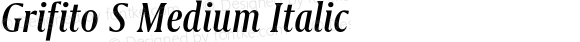 Grifito S Medium Italic