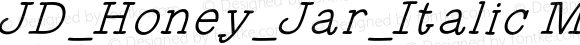 JD_Honey_Jar_Italic Medium Regular