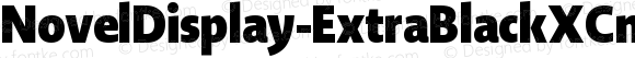 NovelDisplay-ExtraBlackXCnd Regular