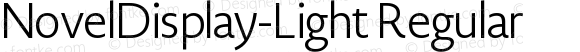 NovelDisplay-Light Regular