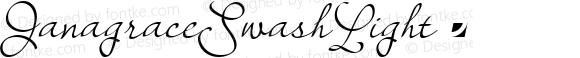 JanagraceSwashLight ☞ Version 001.001;com.myfonts.easy.jonahfonts.janagrace.swash-light.wfkit2.version.4FPS
