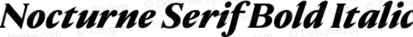 Nocturne Serif Bold Italic