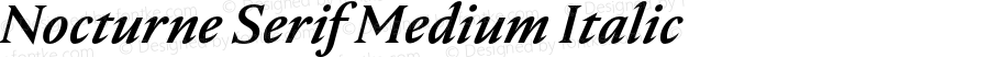 Nocturne Serif Medium italic