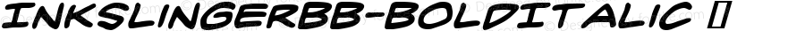 InkslingerBB-BoldItalic ☞ Version 1.000;com.myfonts.easy.blambot.inkslinger-bb.bold-italic.wfkit2.version.4vM9