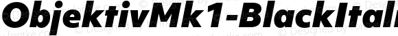 ☞Objektiv Mk1 Black Italic