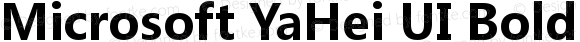 Microsoft YaHei UI Bold