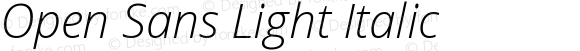 Open Sans Light Italic