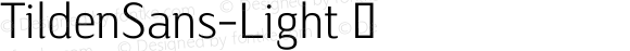 TildenSans-Light ☞ Version 001.000;com.myfonts.delve.tilden-sans.light.wfkit2.3rV3