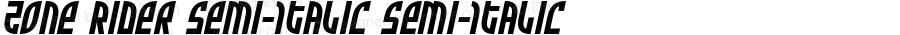Zone Rider Semi-Italic