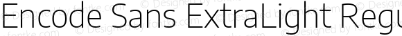 Encode Sans ExtraLight Regular