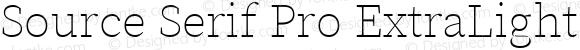 Source Serif Pro ExtraLight