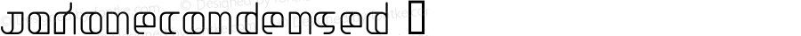 JakoneCondensed ☞ Macromedia Fontographer 4.1.5 7/16/02;com.myfonts.t26.jakone.condensed.wfkit2.DZo