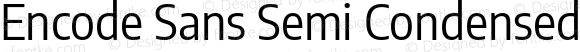 Encode Sans Semi Condensed Regular