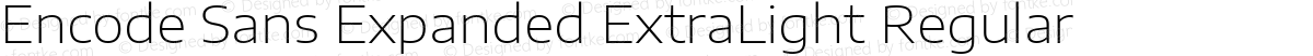 Encode Sans Expanded ExtraLight Regular