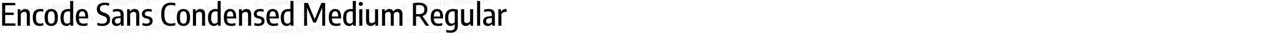 Encode Sans Condensed Medium Regular