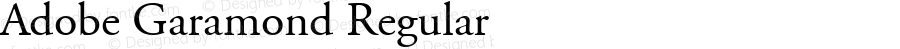 Adobe Garamond Regular