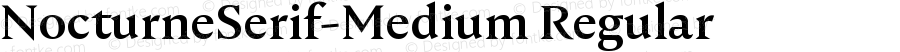 Nocturne Serif W00 Medium