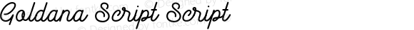 Goldana Script Script