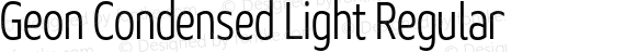 Geon Condensed Light Regular