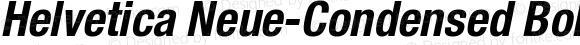 Helvetica Neue-Condensed Bold Condensed Oblique