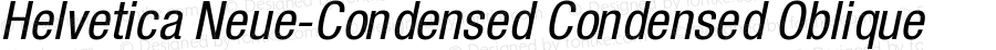 Helvetica Neue-Condensed Oblique