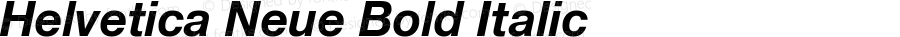 Helvetica Neue-Bold Italic