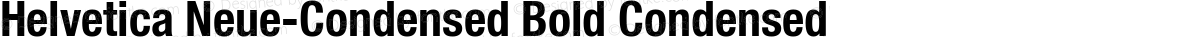 Helvetica Neue-Condensed Bold Condensed