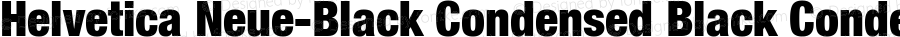 Helvetica Neue-Black Condensed